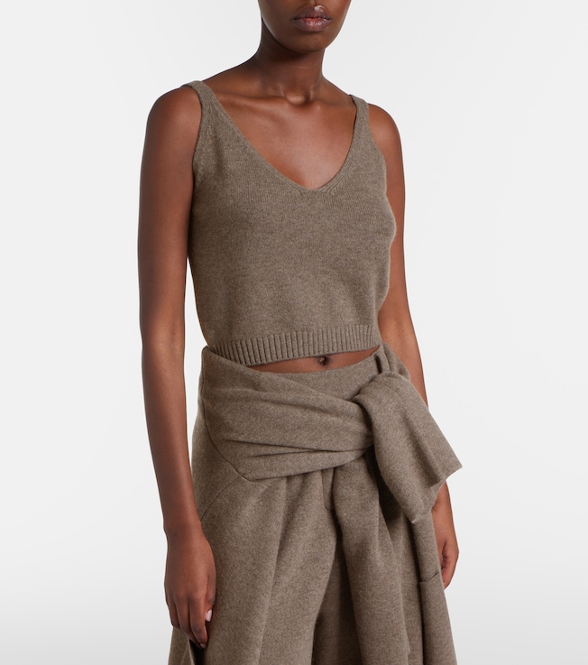 LISA YANG Violia cashmere crop top