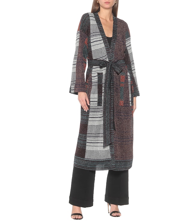 Missoni Lamé intarsia longline cardigan