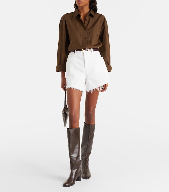 Agolde Parker mid-rise denim shorts