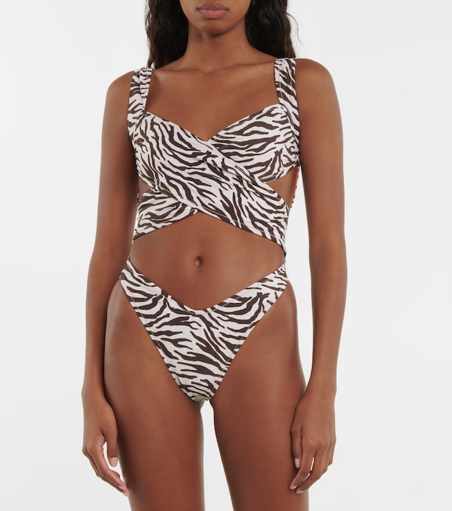 Reina Olga Exotica printed swimsuit