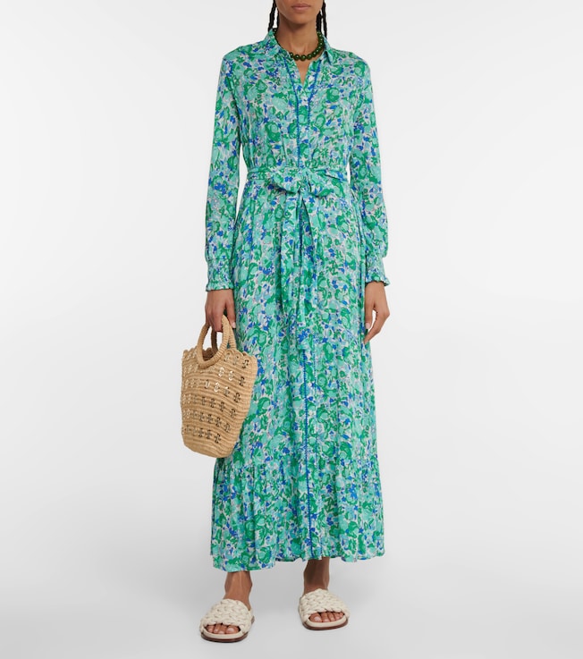 Poupette St Barth Kimi floral shirt dress