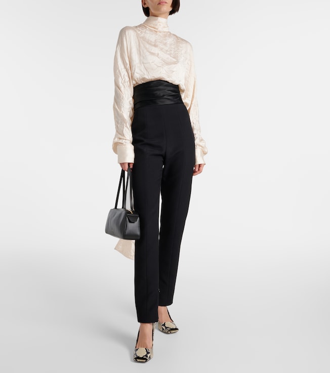 KHAITE Bex satin top