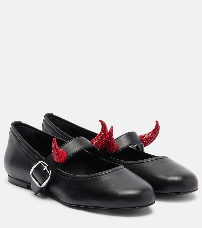 Coperni Coperni x Disney leather Mary Jane flats