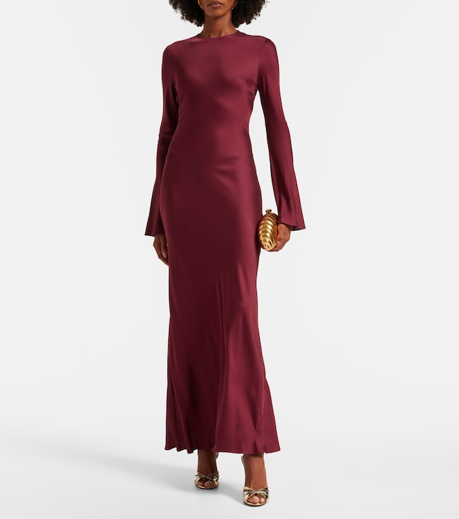 Rotate Signe satin gown