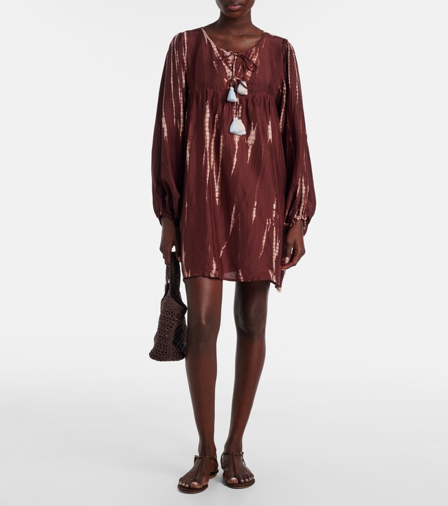 Anna Kosturova Anna Kosturova Hailey tie-dye silk minidress