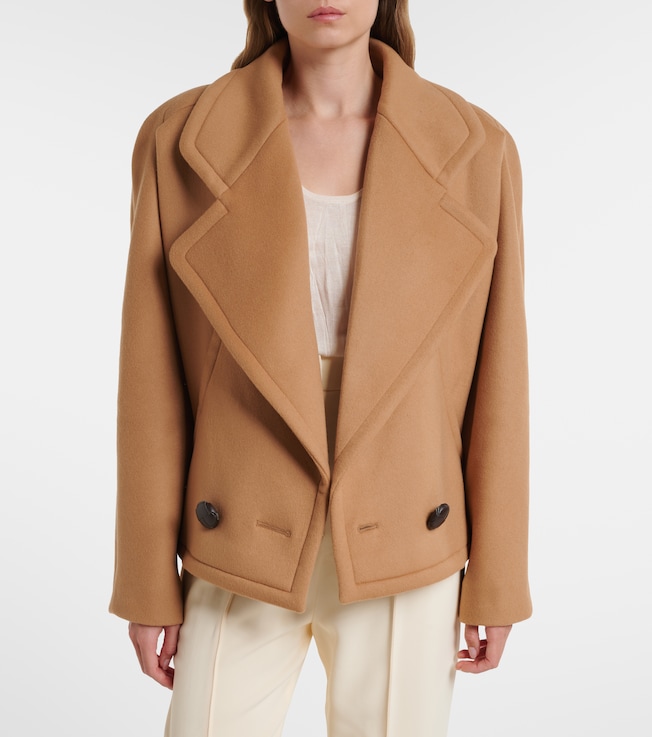 Stella McCartney Cropped wool peacoat