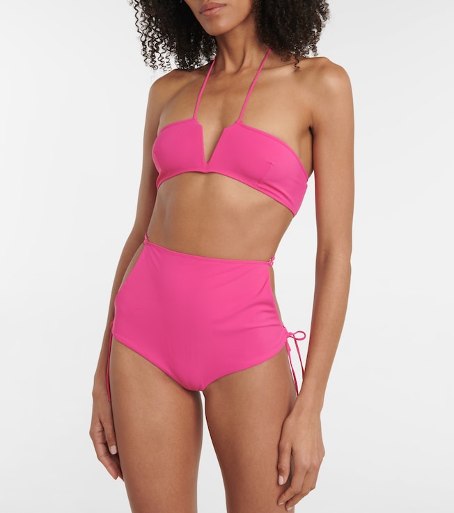 Nensi Dojaka Cutout high-rise shorts