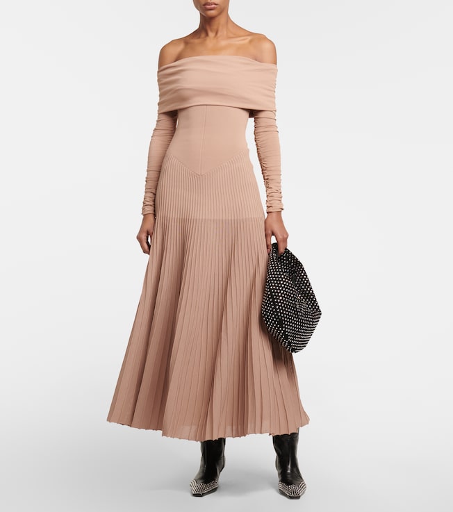 KHAITE Rebecca off-shoulder maxi dress