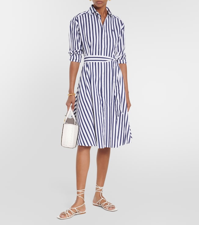 Polo Ralph Lauren Striped cotton midi shirt dress