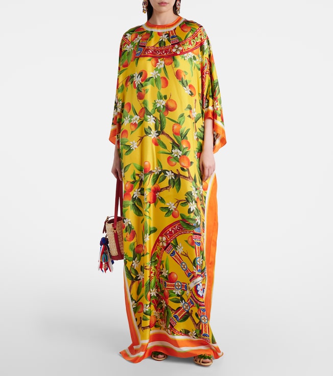 Dolce&Gabbana Printed silk maxi dress