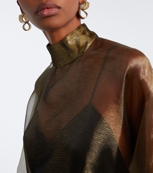 Taller Marmo Taller Marmo Sphinx draped organza kaftan