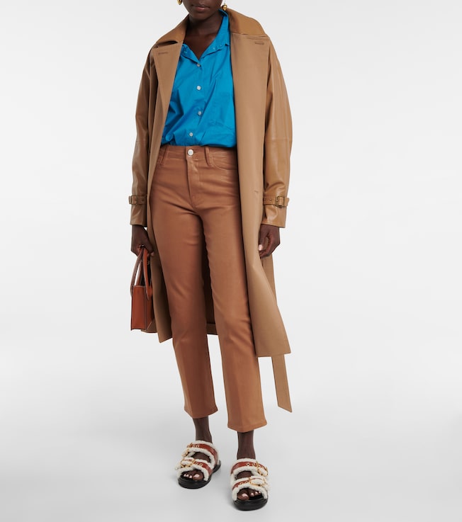 FRAME Le High cropped straight jeans
