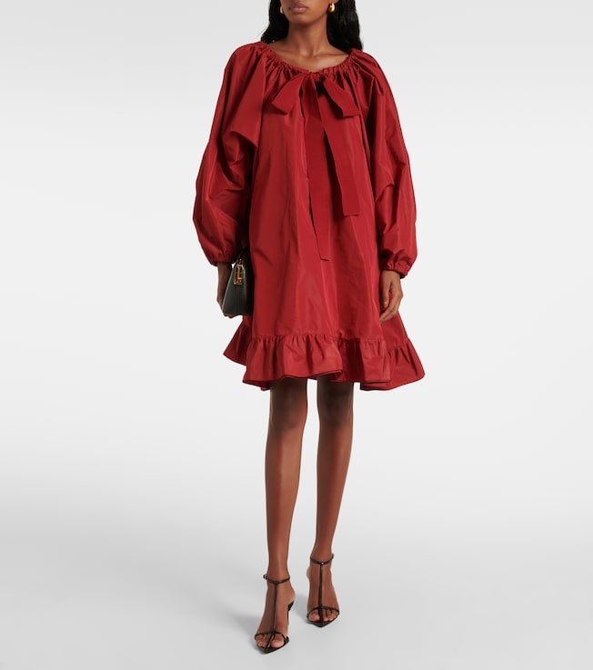 Patou Frill ruffled midi dress