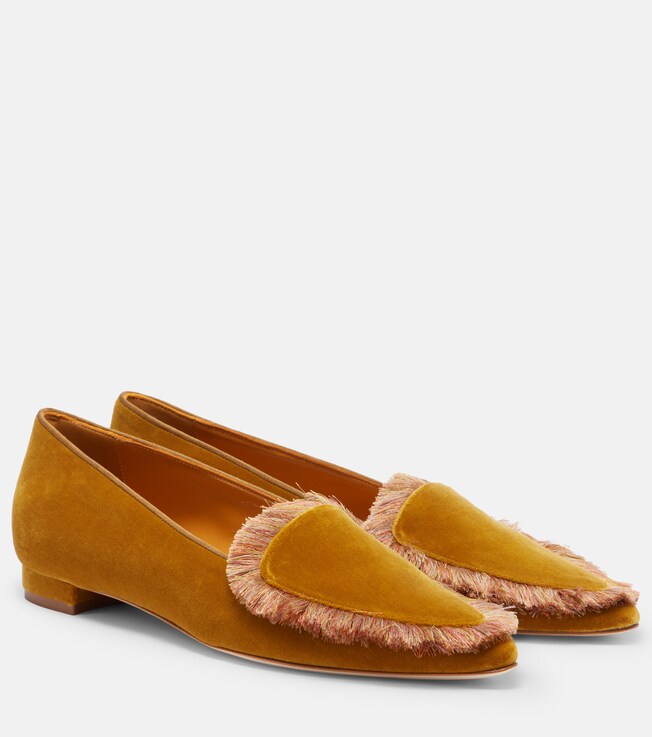 MANOLO BLAHNIK - Veralli Verona leather ballet flats | Plush