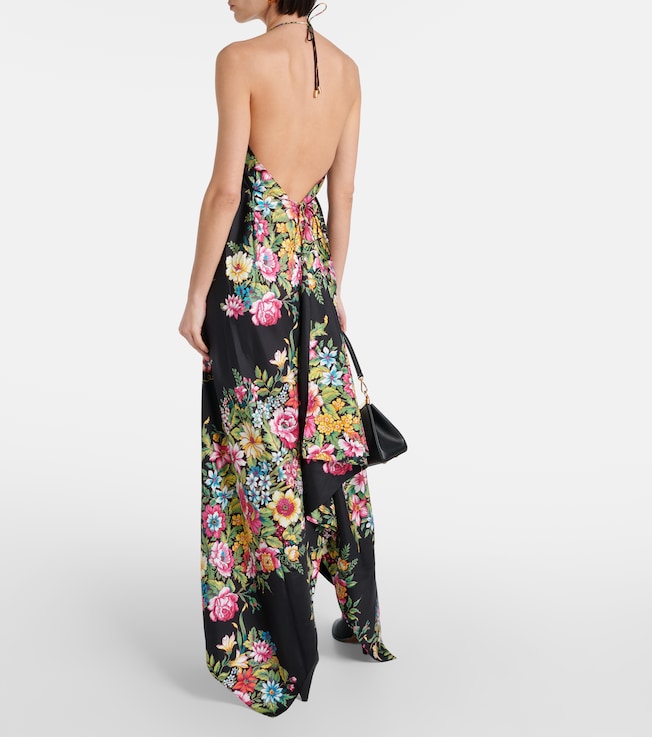 Etro Etro Floral silk midi dress