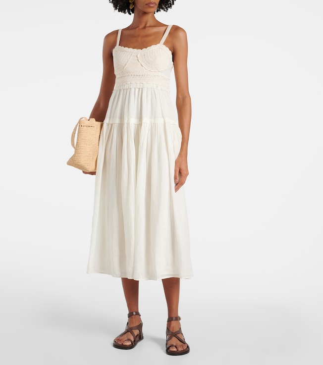 Ulla Johnson Gisela ramie midi dress