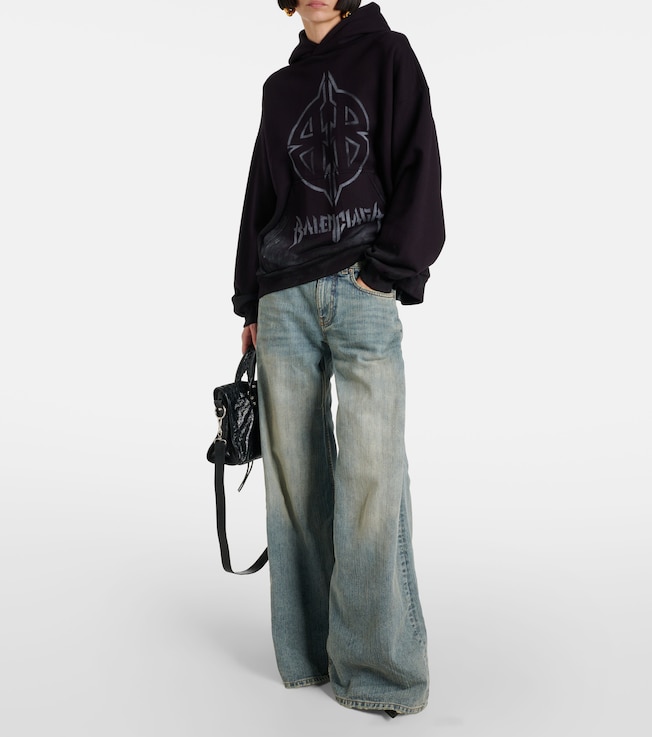 Balenciaga Mid-rise wide-leg jeans