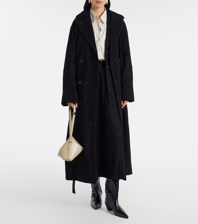 Róhe Suede wrap coat