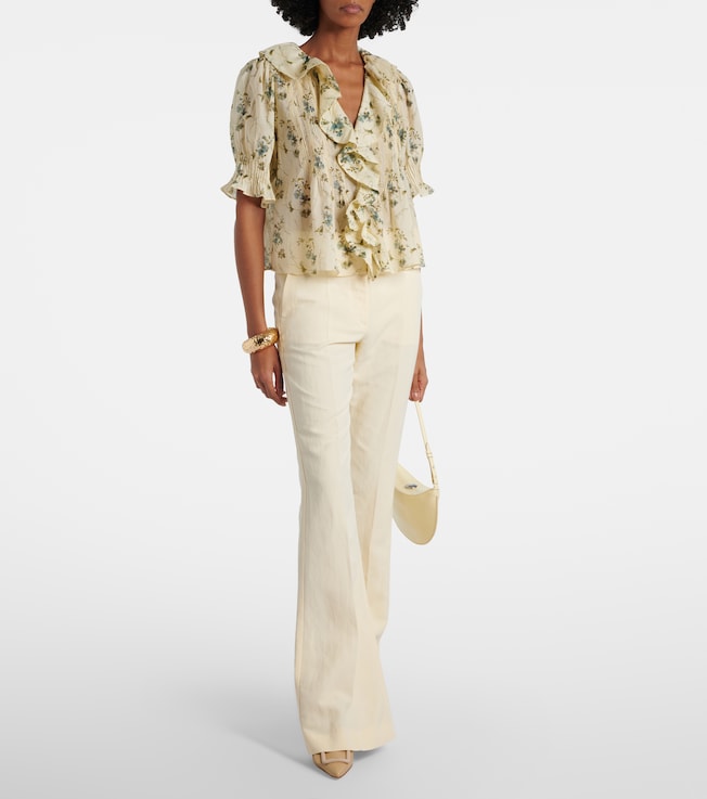 Dôen Henri floral cotton voile top