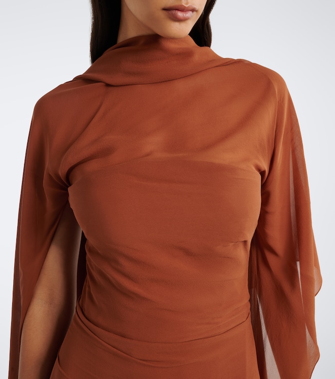 MARMAR HALIM Marmar Halim Draped georgette bustier gown