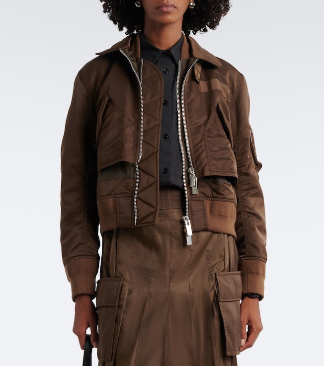 Sacai Layered technical bomber jacket