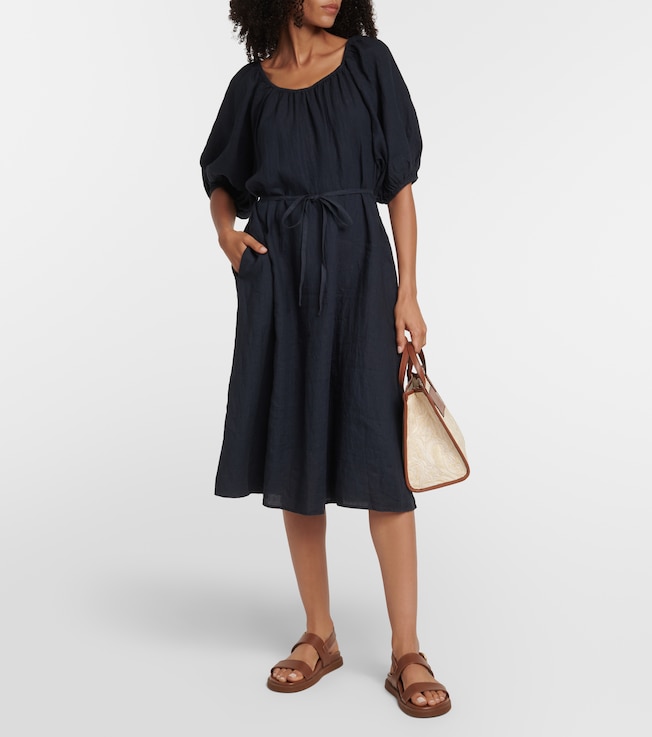Velvet Elly off-shoulder cotton midi dress