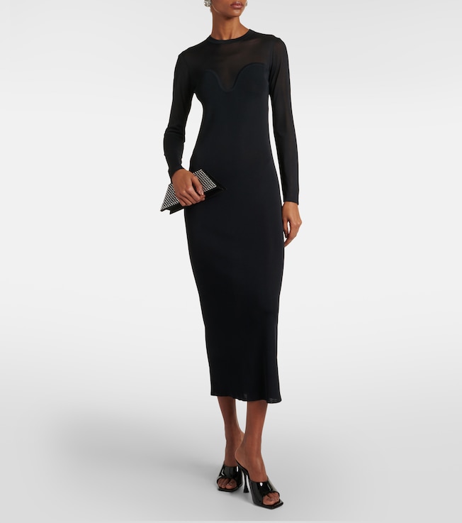 Nina Ricci Mesh semi-sheer maxi dress