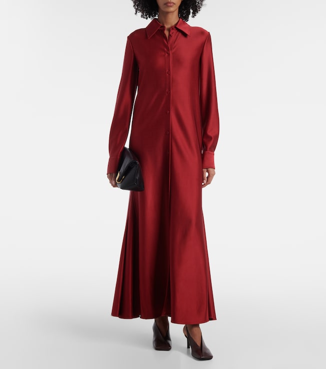 Jil Sander Satin shirt dress