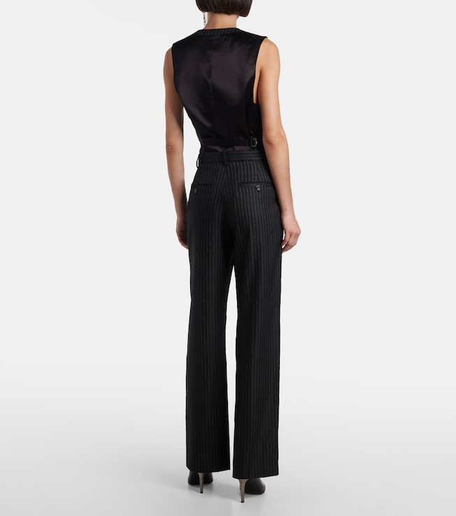 Isabel Marant Isabel Marant Noanda pinstriped wool-blend straight pants
