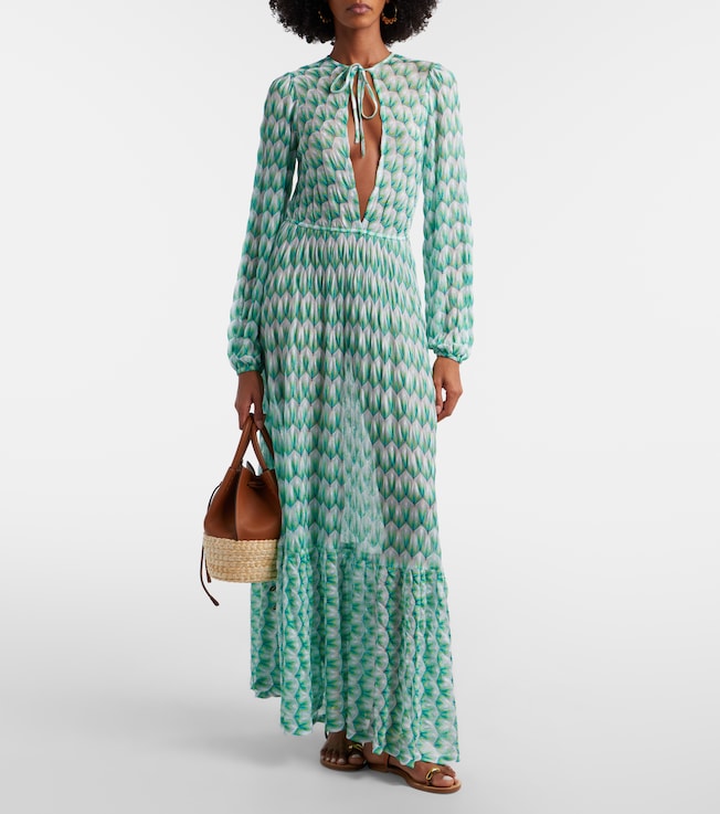 Missoni Open-knit cutout maxi dress