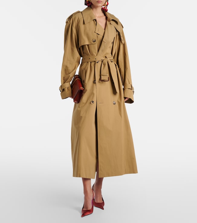 Saint Laurent Cotton and silk trench coat