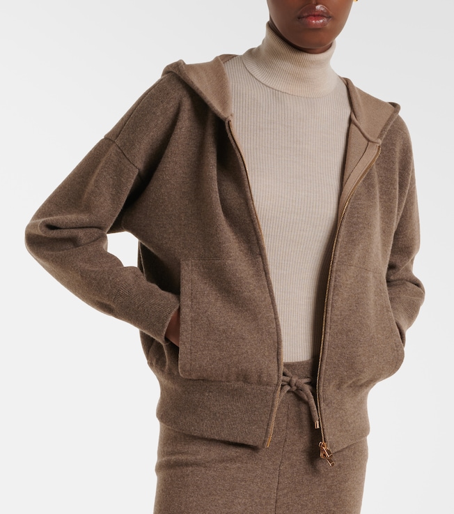 AGNONA Turtleneck wool, silk, and cashmere sweater