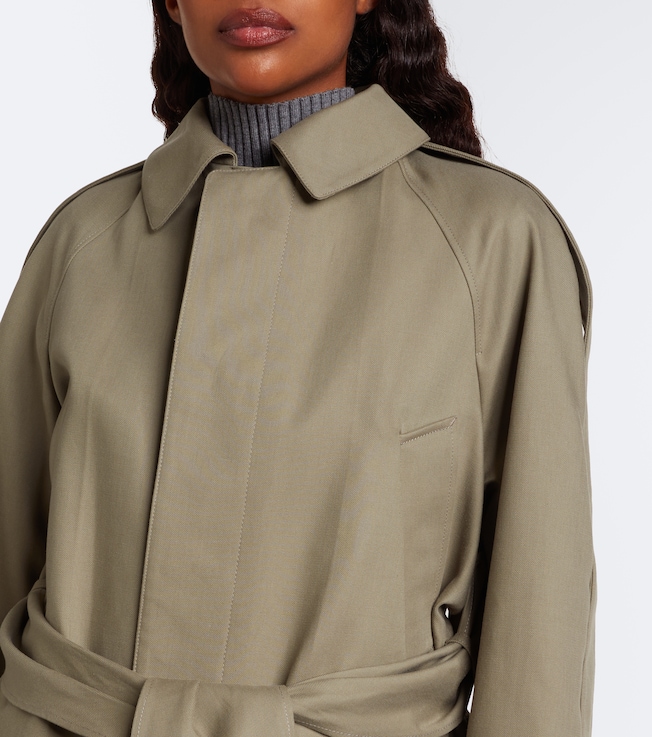 Victoria Beckham Victoria Beckham Belted cotton gabardine coat