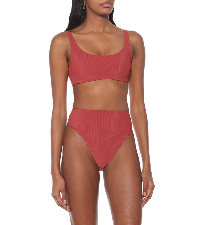Jade Swim Incline high-rise bikini bottoms