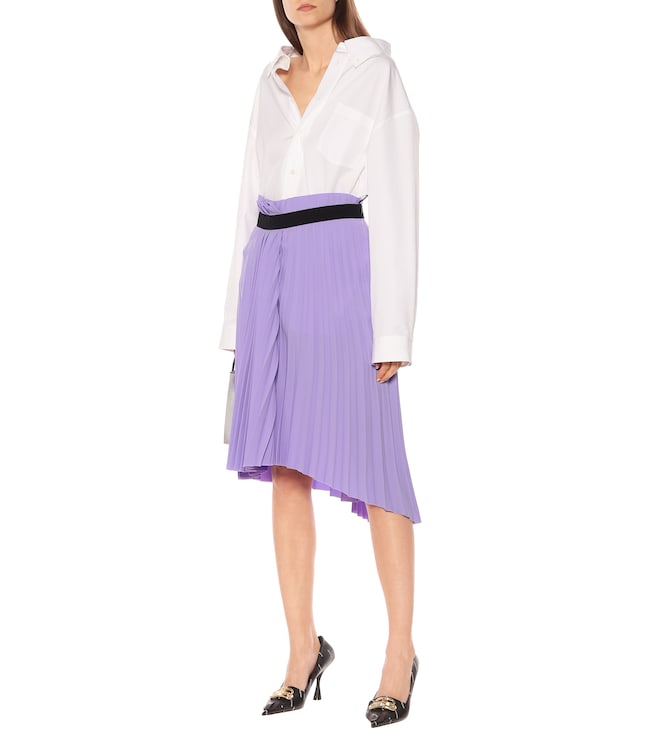 Balenciaga Pleated midi skirt