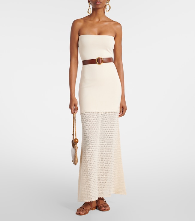 POSSE Romy crochet-trimmed maxi dress