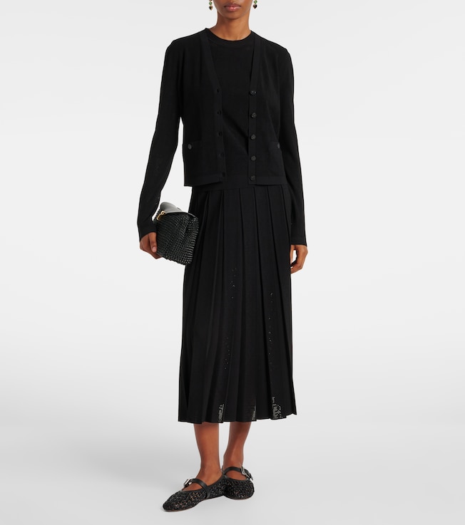 Tory Burch Pleated midi skirt