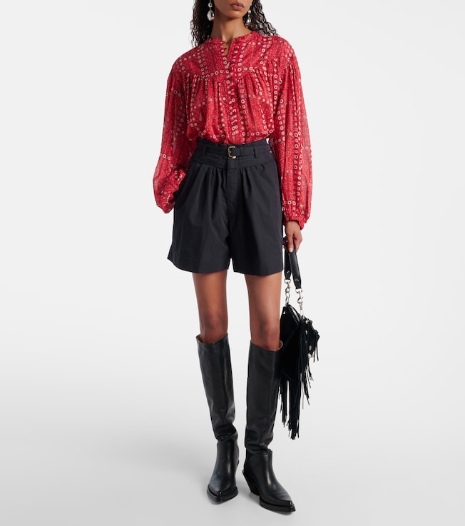 Marant Étoile Danica cotton-blend Bermuda shorts