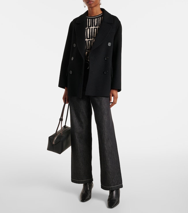 S Max Mara Lukas virgin wool peacoat