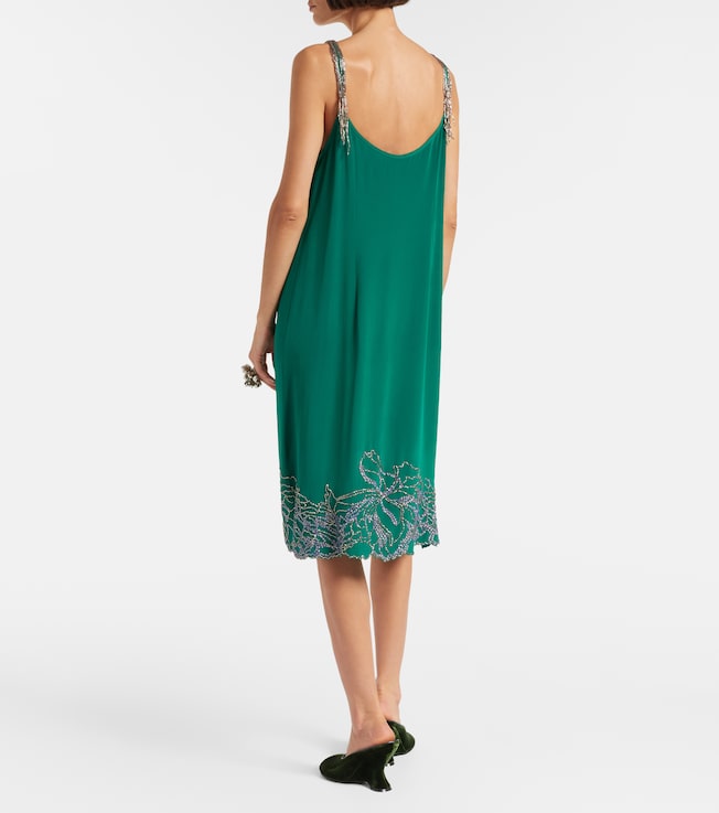 Dries Van Noten Dries Van Noten Beaded silk slip dress