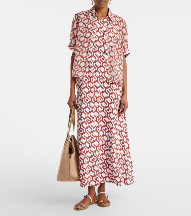 Max Mara Paste printed midi dress