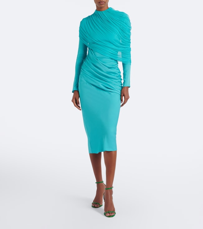 Christopher Esber Veil draped caped midi dress