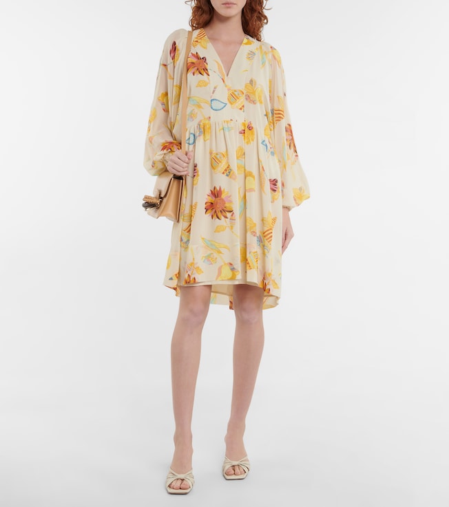 See By Chloé Printed georgette minidress