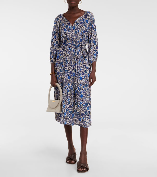 Velvet Maddy floral midi dress