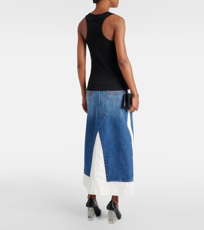 Jean Paul Gaultier Jean Paul Gaultier Ribbed-knit cotton tank top