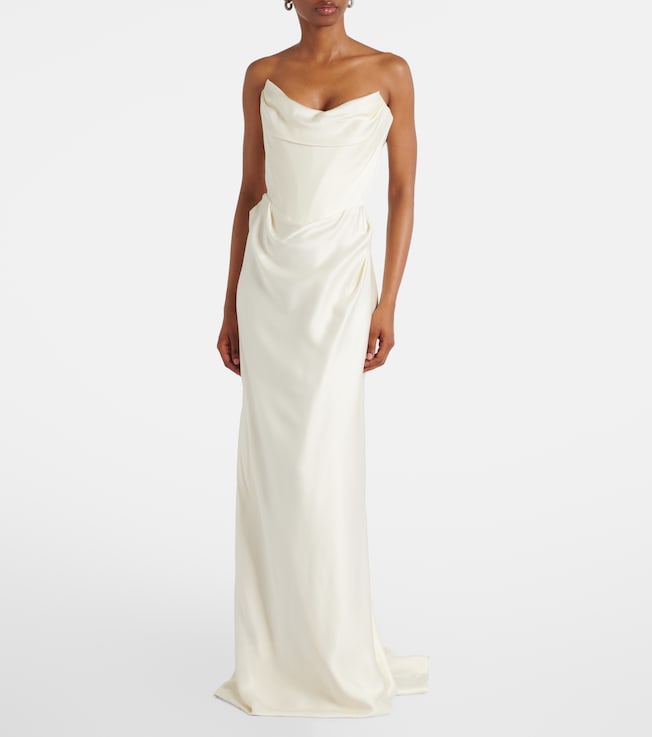 Vivienne Westwood Bridal Galaxy crêpe satin corset gown