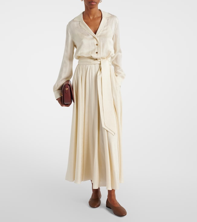 Loro Piana Nevis silk shirt dress
