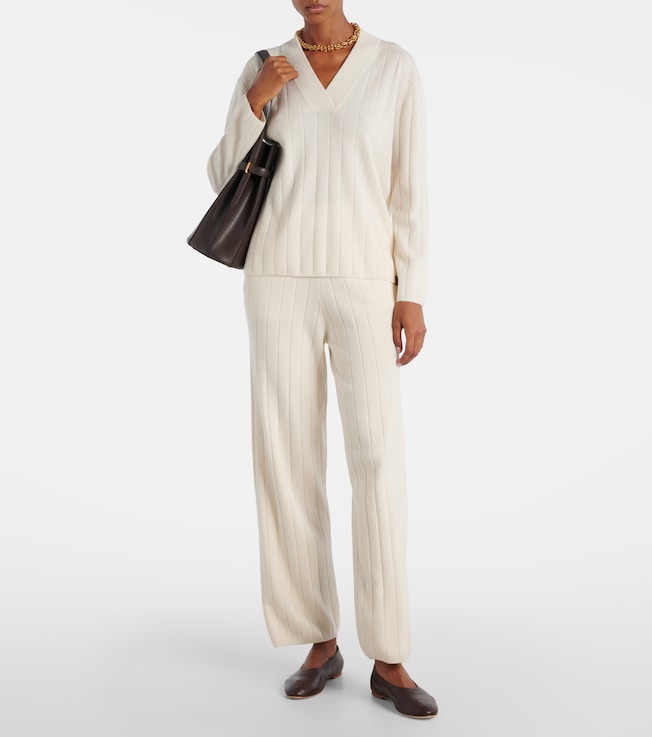 Max Mara Jardin ribbed-knit cashmere sweatpants