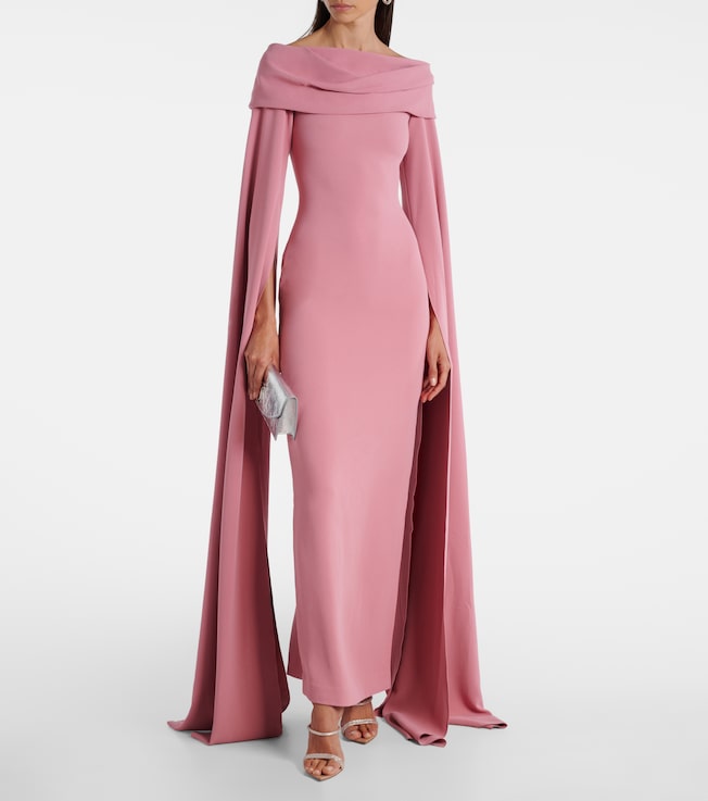 Solace London Nuri draped gown