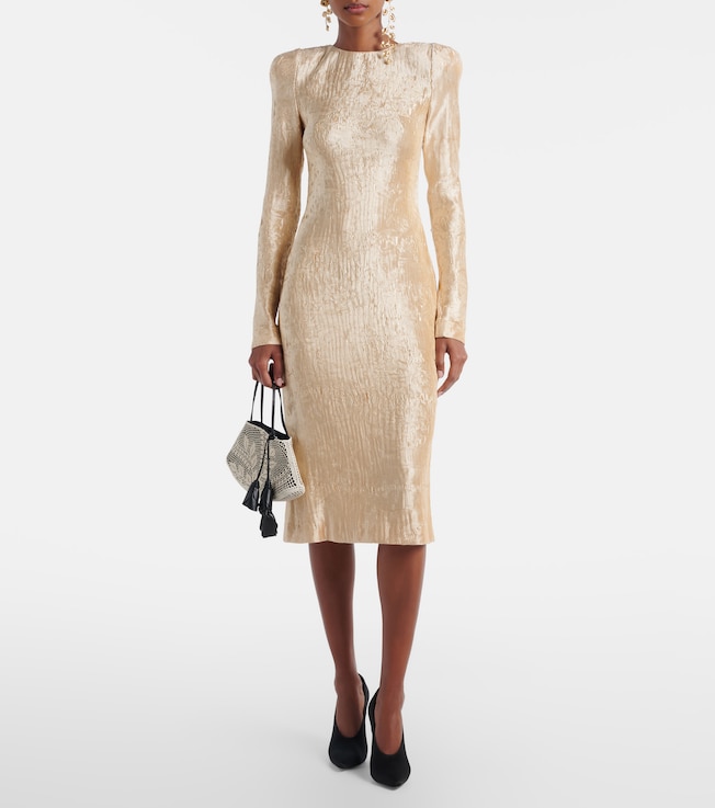 Magda Butrym Metallic-effect cocktail dress